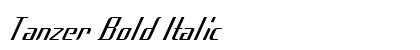 Tanzer Bold Italic Preview