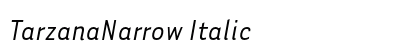 TarzanaNarrow Italic Preview