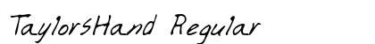TaylorsHand Regular font free download