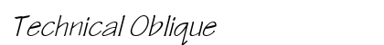 Technical Oblique font free download