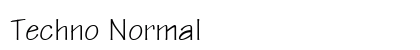 Techno Normal font free download