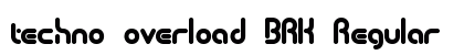 techno overload BRK Regular font free download