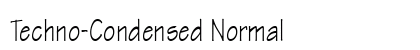 Techno-Condensed Normal font free download