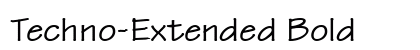 Techno-Extended Bold font free download