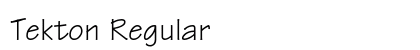 Tekton Regular font free download