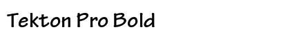 Tekton Pro Bold Preview
