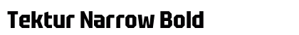 Tektur Narrow Bold font free download
