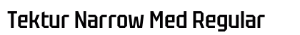 Tektur Narrow Med Regular font free download