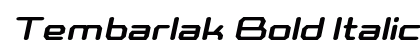 Tembarlak Bold Italic Preview