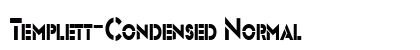 Templett-Condensed Normal Font Preview