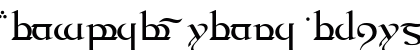 Tengwar Quenya Medium Preview