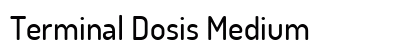 Terminal Dosis Medium font free download