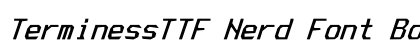 TerminessTTF Nerd Font Bold Italic Preview