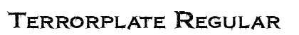 Terrorplate Regular font free download