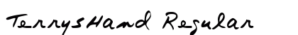 TerrysHand Regular font free download