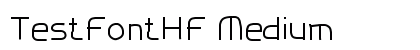 TestFontHF Medium font free download