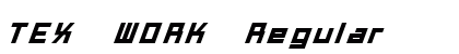 TEX WORK Regular Font Preview