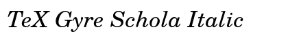 TeX Gyre Schola Italic font free download