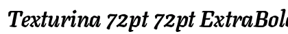 Texturina 72pt 72pt ExtraBold Italic preview