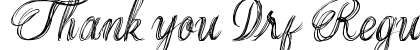 Thank you Drf Regular Font Preview