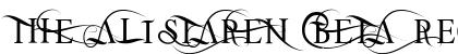 THE ALISTAREN BETA Regular font free download