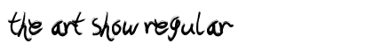 The Art Show Regular Font Preview