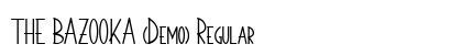 THE BAZOOKA (Demo) Regular Font Preview