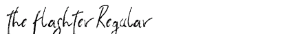 the flashter Regular Font Preview
