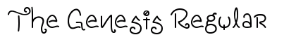 The Genesis Regular font free download