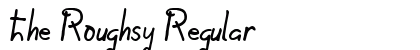The Roughsy Regular font free download