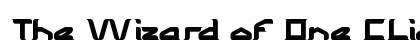 The Wizard of One CLick Regular font free download