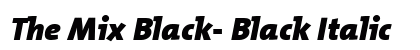 The Mix Black- Black Italic Preview
