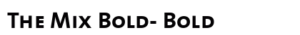 The Mix Bold- Bold font free download