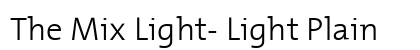 The Mix Light- Light Plain font free download