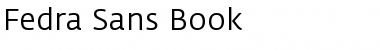 Fedra Sans Book Font