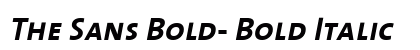 The Sans Bold- Bold Italic Preview