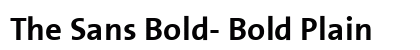 The Sans Bold- Bold Plain Preview