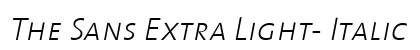 The Sans Extra Light- Italic font free download