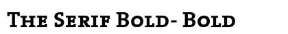 The Serif Bold- Bold Preview