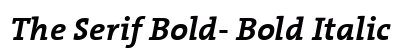 The Serif Bold- Bold Italic font free download