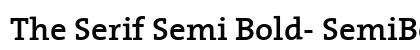The Serif Semi Bold- SemiBold Plain Preview