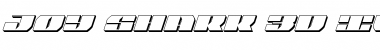 Joy Shark 3D Italic Italic Font