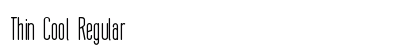 Thin Cool Regular font free download