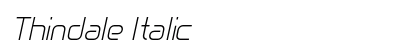 Thindale Italic Preview