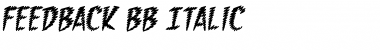 Feedback BB Italic Font