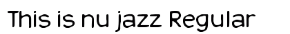 This is nu jazz Regular font free download