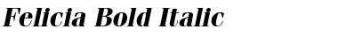 Felicia Bold Italic Font