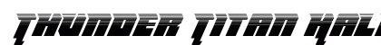 Thunder Titan Halftone Regular Font Thunder Titan Halftone Regular Font Preview