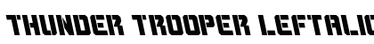 Thunder Trooper Leftalic Italic font free download