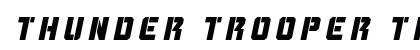 Thunder Trooper Title Italic preview